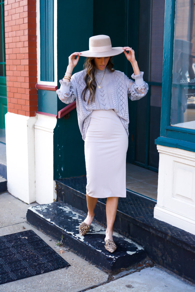 Leopard Wide Brim Hat