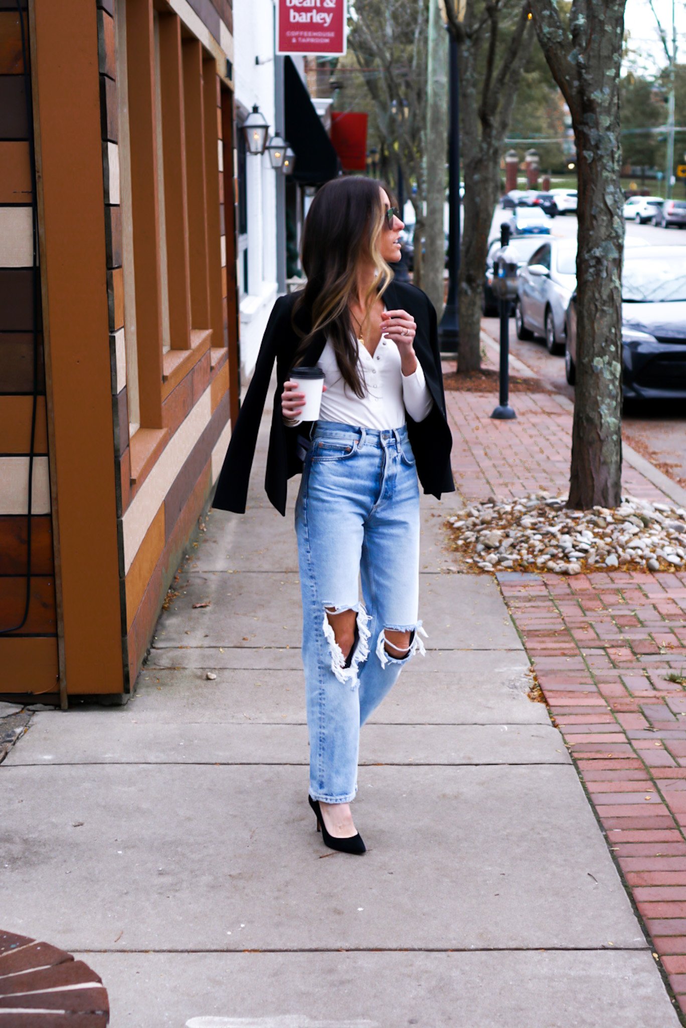 Bedazzles After Dark: Outfit Post: Prabal Gurung Sandals + Boyfriend Jeans