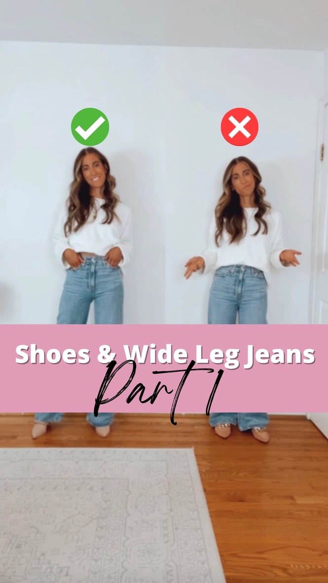 What Shoes to Pair with Wide Leg Jeans Part 1 - Sisters Guide to Style
